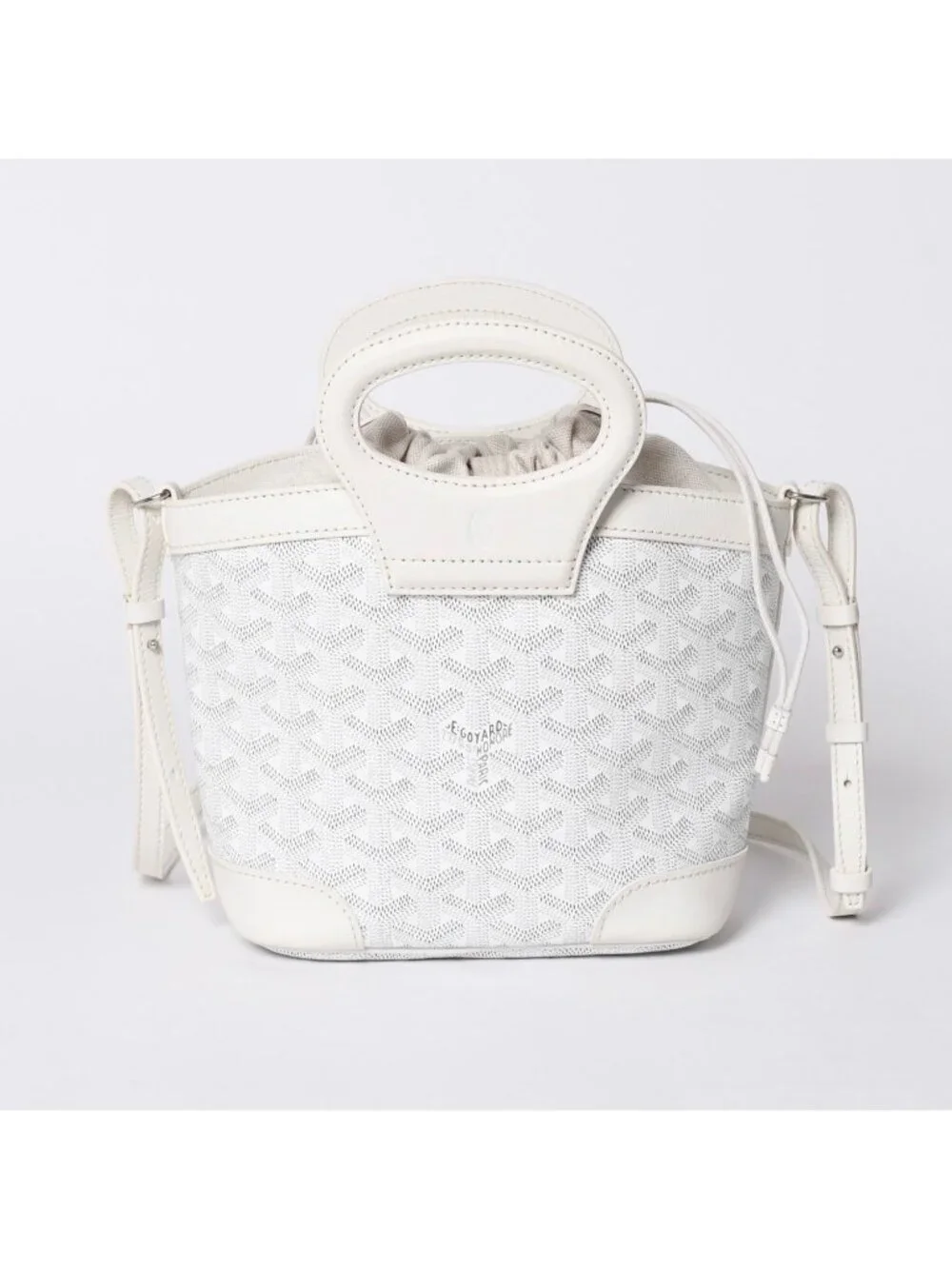 Goyard Limited Handbag Beluga Mini Orange Leather White